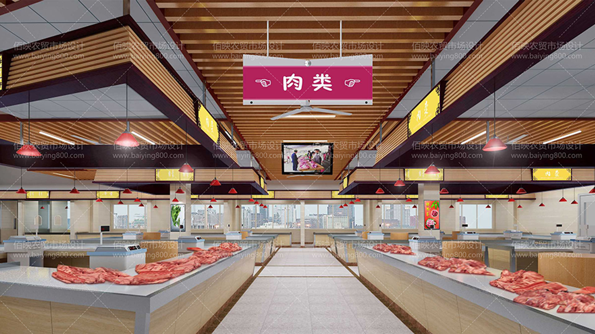 菜市場(chǎng)提升改造，整體風(fēng)格煥然一新