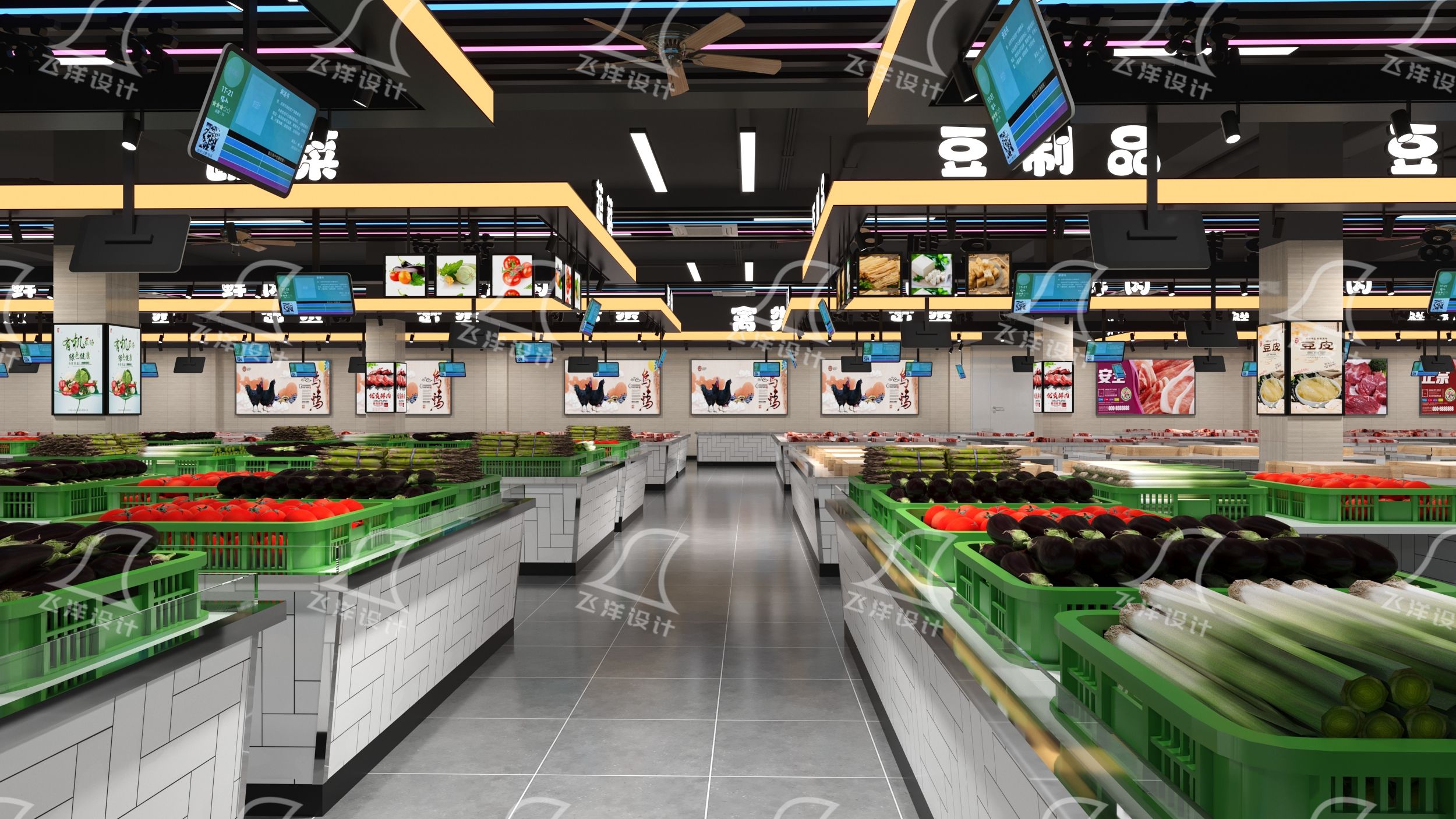 菜市場(chǎng)攤位設(shè)計(jì)